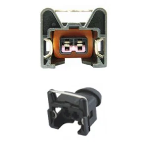 Conectores de inyección de combustible - BOSCH EV1 enchufe inyector corto (hembra) ajuste automático - Imagen 1 de 3