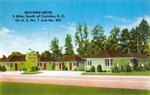 # B1047   CAMDEN,  S.C.   POSTCARD,   MAYVIEW  HOTEL - Picture 1 of 2