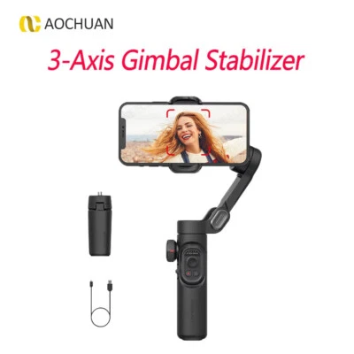 AOCHUAN Smart XE 3-Axis Gimbal Stabilizer Foldable Selfie Stick for Smartphone - Image 1 of 4