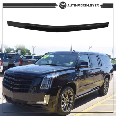 For 2015-2020 Cadillac Escalade ESV Grille Upper Hood trim strip Gloss Black - Image 1 of 4