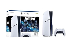 Sony PlayStation 5 Slim Disc Console  Fortnite Cobalt Star Bundle - Picture 1 of 4