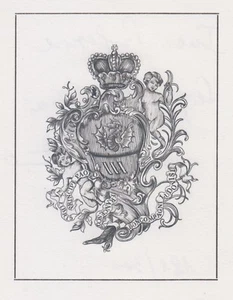 Ex-libris Principe Paolo-Francesco BONCOMPAGNI LUDOVISI (Rome, 1947-2007). - Picture 1 of 1