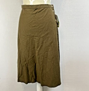 Of The Earth Hanf A-Linie Rock Damen Medium Grün Midi Bio Stretch Erdig - Bild 1 von 10