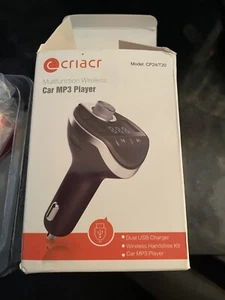 Criacr US-CP24 Bluetooth Wireless Car FM Radio Transmitter - Red - Picture 1 of 2