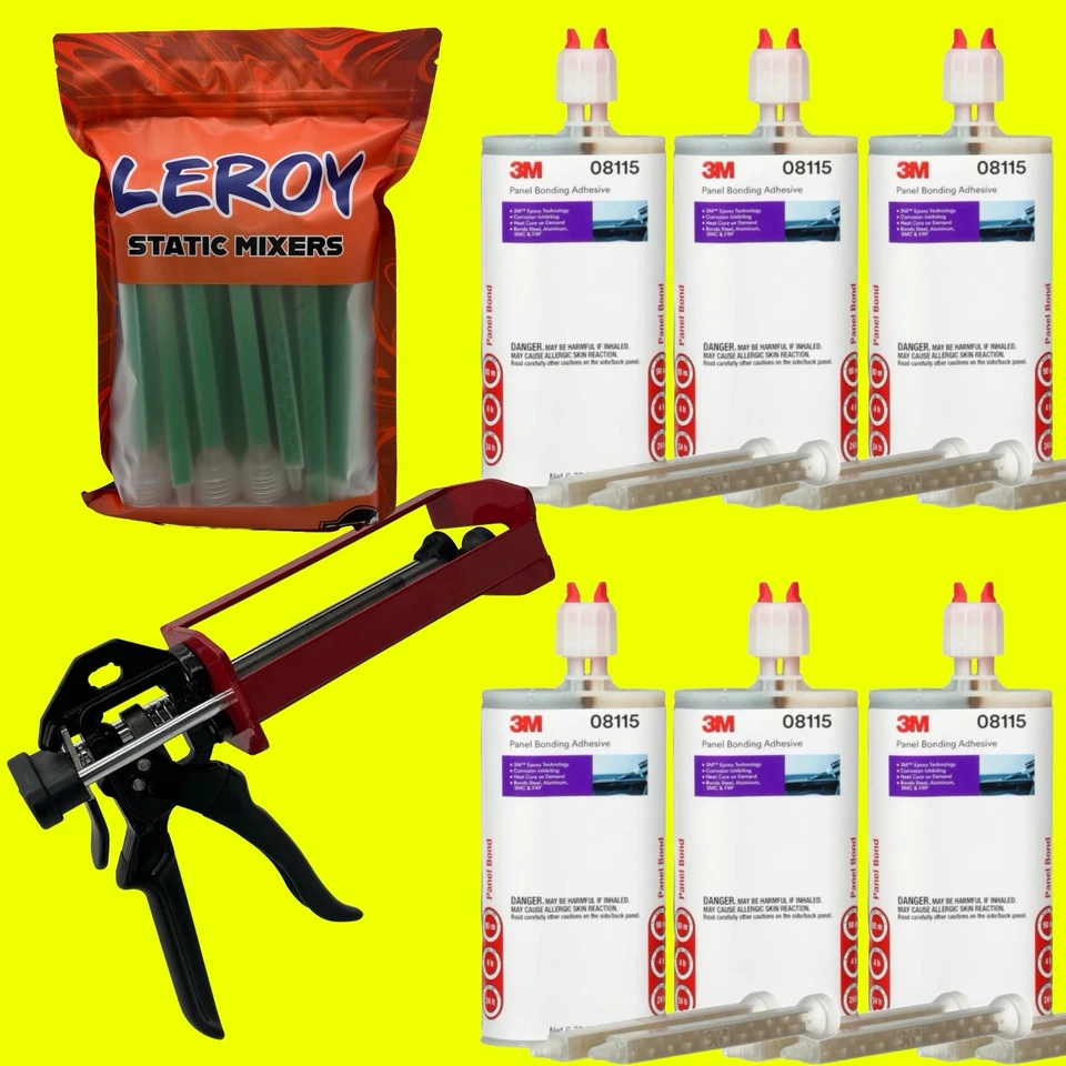 3M 08115 Automix Body Panel Bonding Adhesive Epoxy for Fiberglass Steel Aluminum
