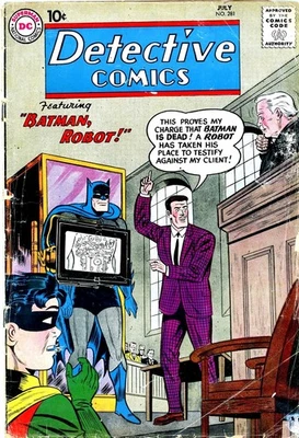 Detective Comics #281 Early Silver Age Batman DC Comic 1960-Batman Robot!! - Image 1 of 2