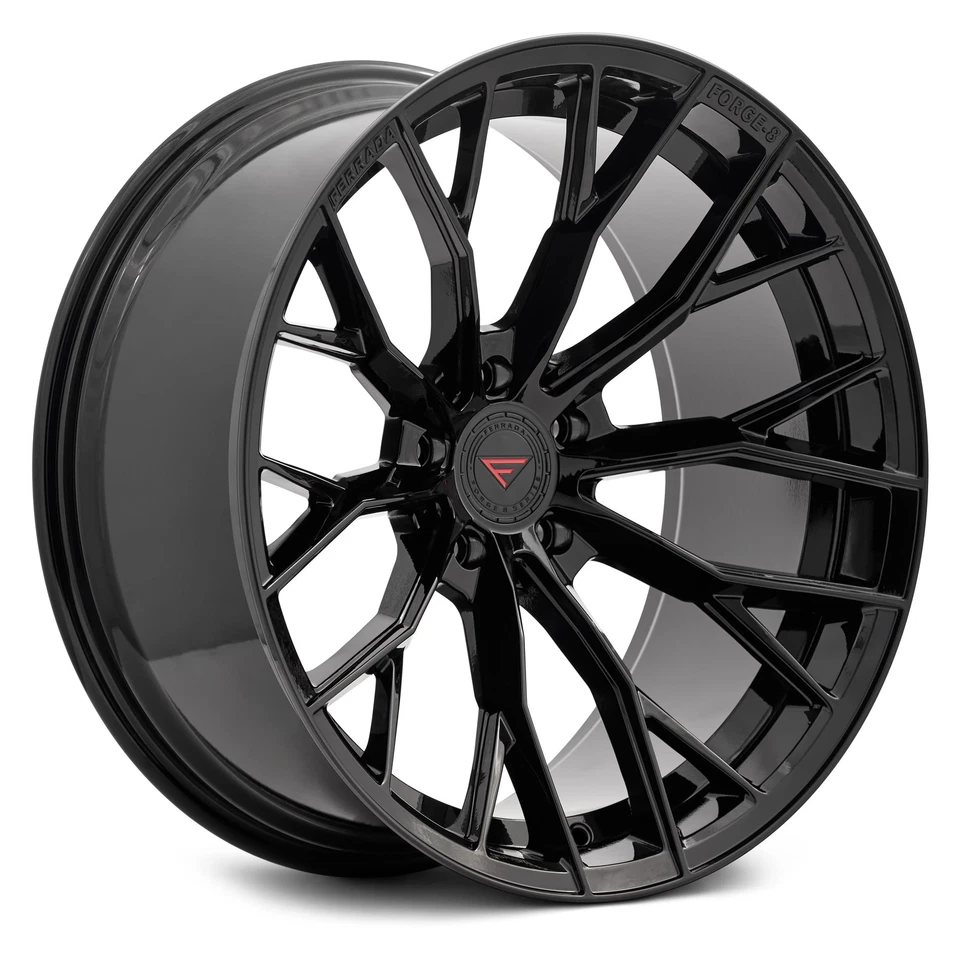 Ferrada FORGE-8 FR9 Wheels 22x9 (30, 5x120.65, 74.1) Black Rims Set of 4 - Изображение 1 из 4