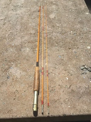 South Bend Vintage 8 1/2’ caña de bambú para moscas 3 piezas, 5 wt Foto 1 de 4