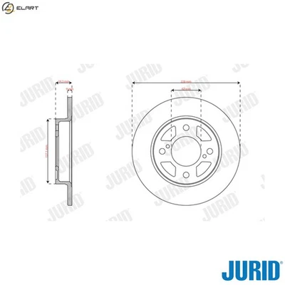 2x BRAKE DISC 563584JC FOR SUZUKI K10C-T 1.0L 3cyl SWIFT V/SK12CK12CS 1.2L 4cyl - Image 1 of 4