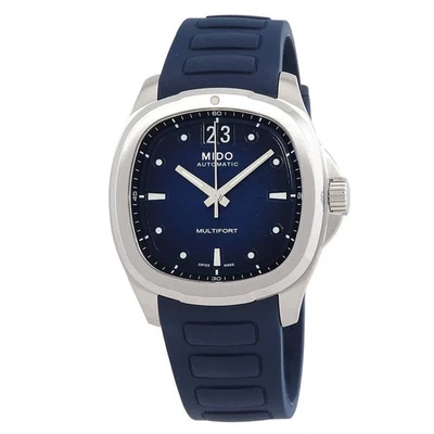 Mido Multifort TV Big Date Automatic Blue Dial Men's Watch M0495261704100 Foto 1 de 3