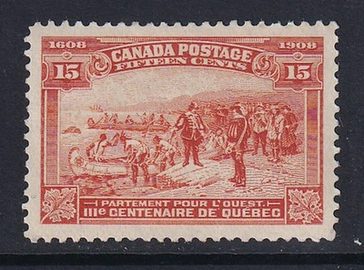 Canada  1908 Quebec Tercentenary Issue #102  MNG   Rare Centring  CV $235.00 - Image 1 of 2