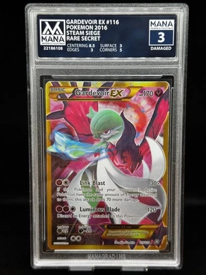 Gardevoir Ex - 116 Pokemon 2016  Steam Siege  Rare Secret - MANA 3 - Image 1 of 2