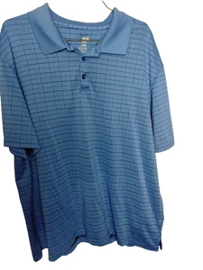 Camisa polo de golf Haggar Cool 18 Pro para hombre azul talla grande manga corta - Imagen 1 de 3