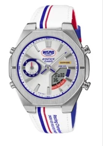 Casio Edifice NISMO Limited Edition Sapphire Crystal Analog Digital Watch White - Picture 1 of 8