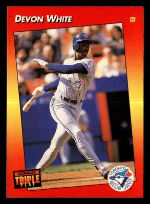 Devon White 1992 Triple Play #240 Toronto Blue Jays Baseball *205 - Image 1 of 2