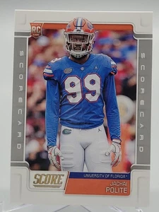 2019 SCORE JACHAI POLITE SCORECARD ROOKIE FOOTBALL CARD FLORIDA RAMS NFL 372 - Picture 1 of 2