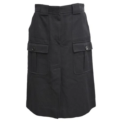 Falda midi cargo Bottega Veneta en algodón negra para mujer talla 40 Foto 1 de 4