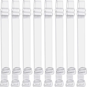 Lystaii 4 Paar transparente BH-Träger unsichtbar transparent verstellbar 10 mm  - Bild 1 von 8