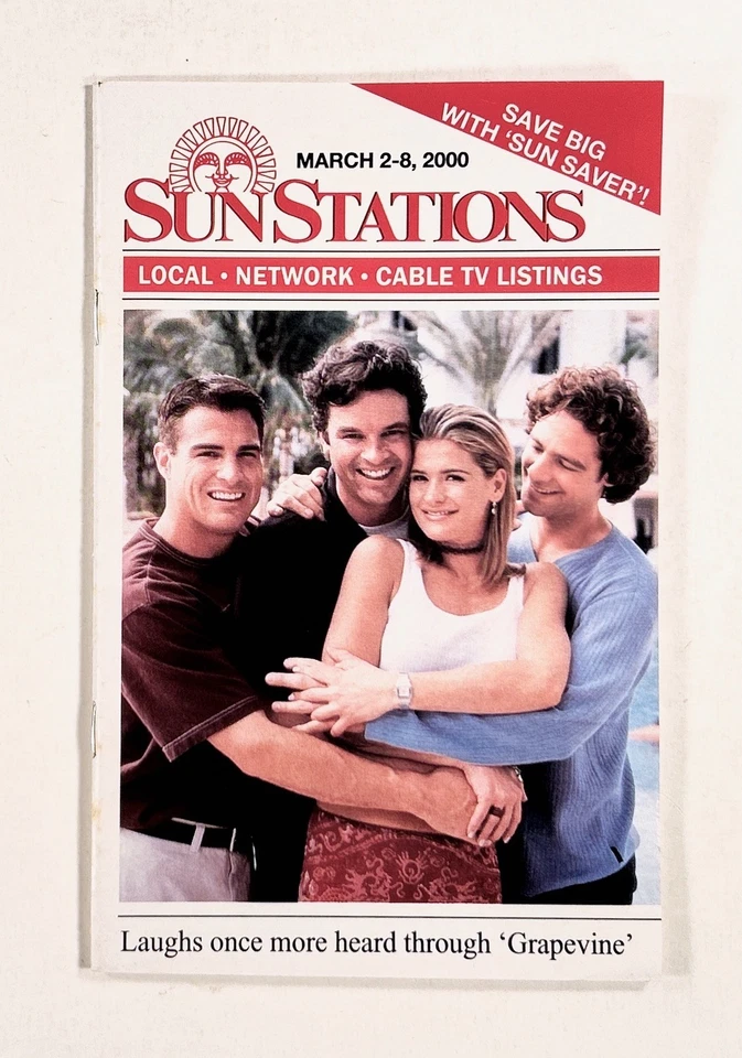 2000 Mar 2-8 SUNSTATIONS regional tv guide magazine CLEVELAND AREA "Grapevine" - Image 1 of 4