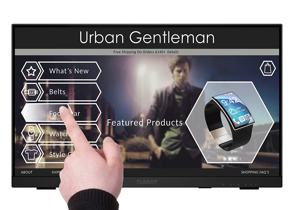 Planar PCT2235 Helium Touch Screen 22" LED LCD Full HD Resolution Monitor with - Image 1 of 1