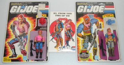1986 Cobra Dreadnok Zarana & Zandar v1 套装 G.I. 特种部队 3.75 ARAH * 100% 完整 — 第 1/4 张图片