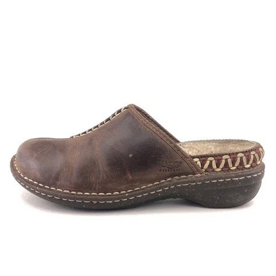 Zapatillas zueco de cuero marrón UGG Kohala para mujer talla 8 EUR 39 invierno informal tobogán Foto 1 de 4