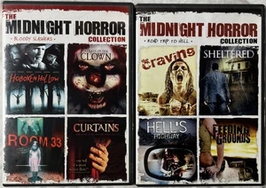 The Midnight Horror Collection, 2 DVD Lot, 8 Movies - Imagen 1 de 10