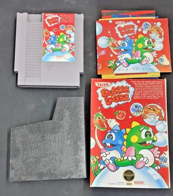 Bubble Bobble for Nintendo NES w/ Manual - Image 1 of 4