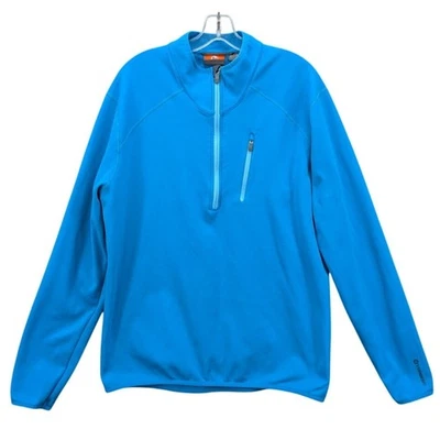 Merrell Men's Regulate Wick Jacket Half Zip Size XL Wool Blue Hiking Outdoor - Image 1 of 4