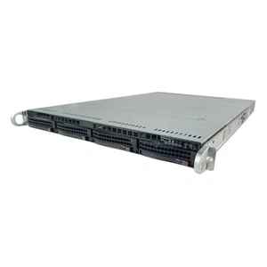 Châssis Supermicro CSE-815 1U 4x baies 3,5" BPN-SAS3-815TQ 2x PWS-706P-1R - Photo 1/8