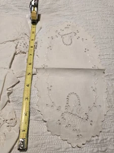 Vintage bestickte Cutwork Kommode Schals 3er Set - Bild 1 von 4