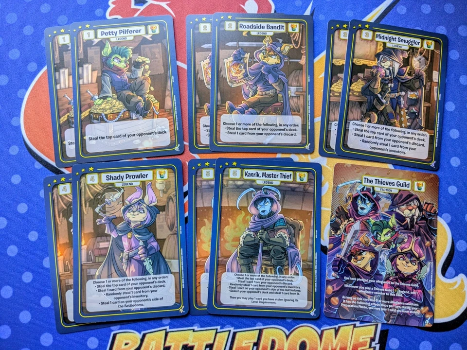 Juego de cartas coleccionables Thieves Guild Faction Neopets Battledome Foto 1 de 1