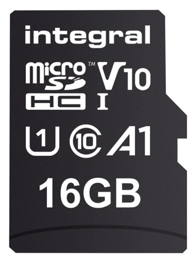 INTEGRAL - MicroSDHC UHS U1 V10 Memory Card 100MB/s, 16GB - Image 1 of 1