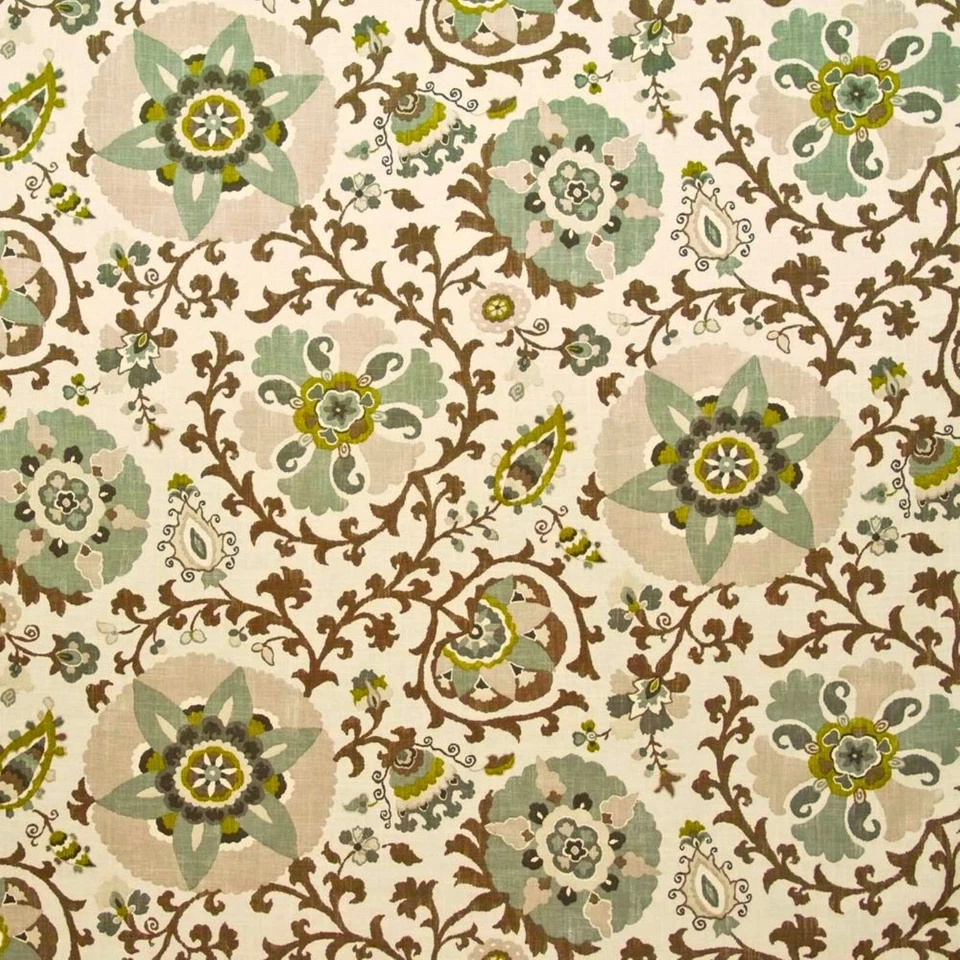 Braemore SILSILA Suzani WOODLAND Home Decor Drapery Curtain Sewing Fabric BTY - Image 1 of 4