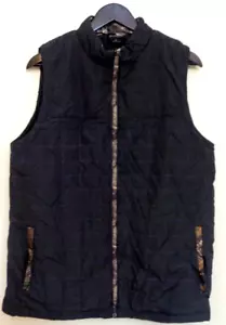 RealTree Insulated Camo Large Mens Black Vest Water Resistant - Picture 1 of 7