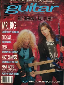 Guitar Magazine August 1989 Mr Big Paul Gilbert Billy Sheehan Neal Schon Cult - Foto 1 di 17
