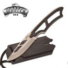 NEW! 6.75" Full Tang Survival Tactical Neck Knife w/ Hard Sheath & Whistle
