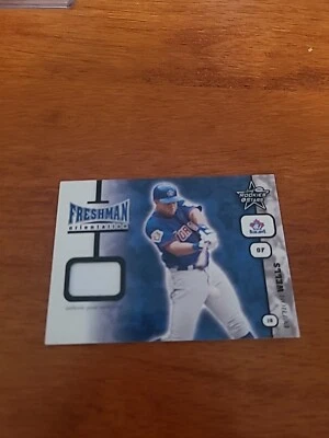 Nice 2001 Leaf Rookies And Stars Vernon Wells Game Used Jersey Card #FO 3 - Image 1 of 2