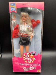 1996 BARBIE WALT DISNEY WORLD Special Edition 25th ANNIVERSARY Damaged Box - Picture 1 of 7