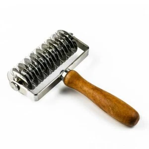 Edelstahl Backgitter Cutter Roller Pie Backen Cookie Brot Pizza Teig Tool - Bild 1 von 10