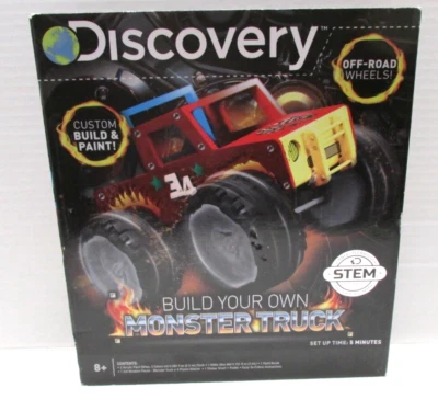 NUEVO Discovery Build Your Own Monster Truck - Kit de aprendizaje STEM para niños Foto 1 de 3