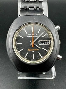 1972 Seiko Speed-Timer Men's Automatic Chronograph 40mm Black Day Date 7017-7000 - Picture 1 of 14