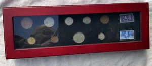Cased WWII 1944 King George VI 9 Coin & 2 Stamp Set (Bradford Exchange) - Picture 1 of 13