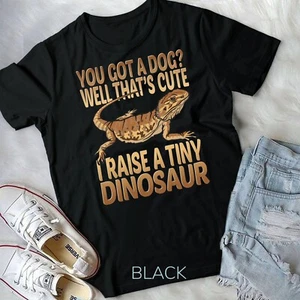 Camiseta unisex I Raise A Tiny Dinosaur Divertido Dragón Barbudo Reptile Lagarto - Imagen 1 de 11