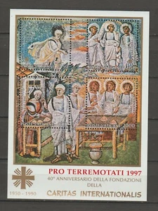 S37096 Vatican MNH 1997 S.Francesco Pro Earthquake Victims S/S - Picture 1 of 1