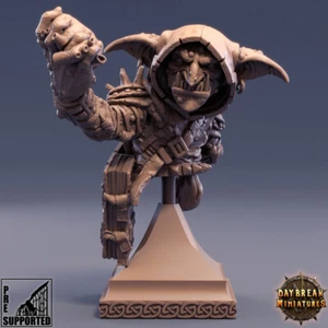 Busto Goblin Gauen, Mazmorras y Dragones, RPG de Fantasía Miniatura sin Pintar, 75 mm - Imagen 1 de 2