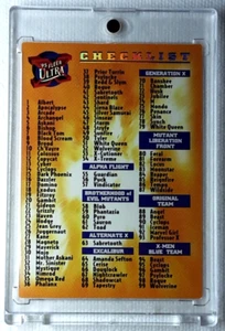 1995 X-Men Ultra Card 150 CHECKLIST. FREE ONE-TOUCH-HOLDER - Picture 1 of 2