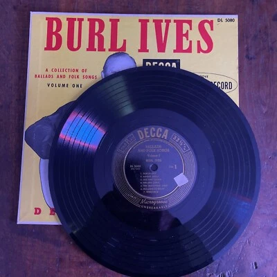 BURL IVES Decca 10” 33 rpm COLLECTION OF BALLADS AND FOLK SONGS  VOL 1 EX!!! - Image 1 of 4