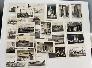 Lot of 25 Vintage Chicago Worlds Fair 1933 1934 Photo Cards 2.75” Photographs - Picture 1 of 7