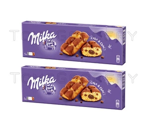 2 x Milka Cake & Choc Fluffy Cupcake with Alpine Chocolate Filling 175g 6.2oz - Picture 1 of 3